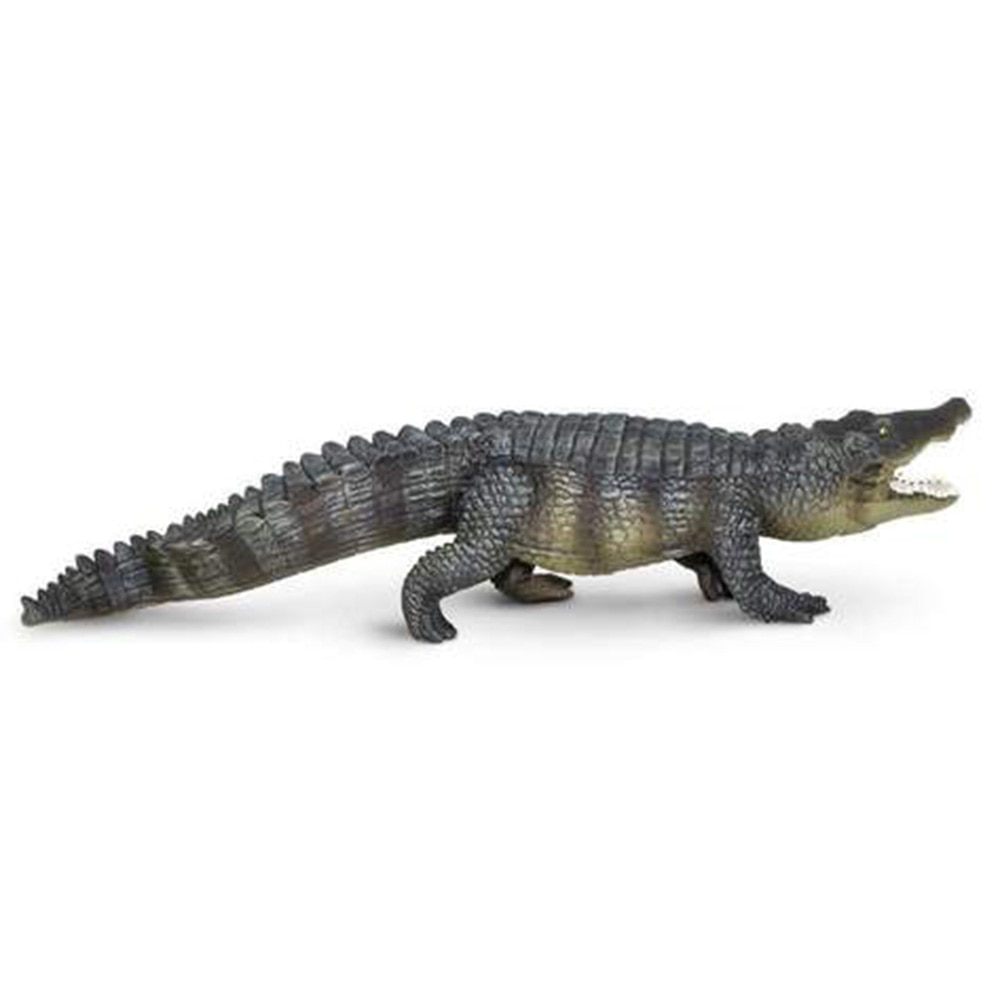 Safari, Resin Animal, Saltwater Crocodile, 12"x2.5"